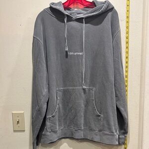 Independent Trading Company Gray Hoodie with Front Pocket